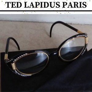 Ted Lapidus Paris Diamond Studded Glasses